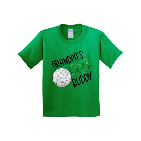 Inktastic Grandpa's Golf Buddy with Golf Ball Youth T-Shirt