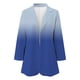 thumbnail image 4 of Gibobby Blazer de mujer elegante chamarra ligera para mujer con manga larga chaquetas de negocios(Azul,M), 4 of 5