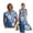 Blue Hibiscus Polynesia, variant on FOR U DESIGNS Starfish Shell Coral Print Matching Couple Outfits His and Hers Clothing 2026 Fashion Linen-Look Mens Casual Shirts Sleeveless Dress with Pocket
