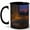Black, variant on Candlelit Bath Window 11oz Ceramic Mug, Cozy Evening Room Art