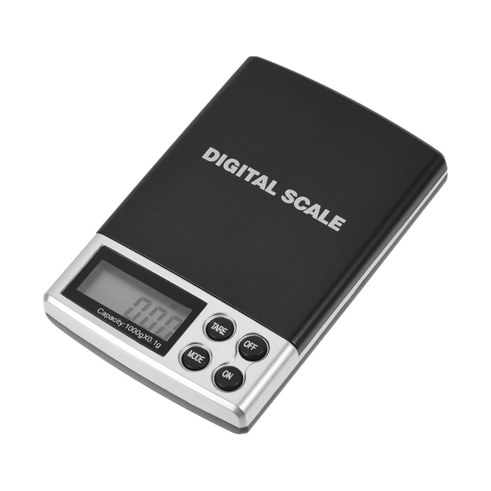 Unique Bargains Digital Pocket Scale Mini Pocket Gram Scale 1000g / 0