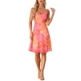 thumbnail image 2 of INSPIRE CHIC Women's Spaghetti Strap Dress Sleeveless Floral Sundress, 2 of 4
