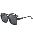 thumbnail image 2 of Gafas de sol de montura grande con forma de selfie callejera, gafas de sol cuadradas con forma de arroz para mujer, gafas de sol de moda, 2 of 4