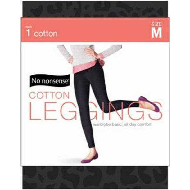No Nonsense Women's Cotton Legging, Steel Animal Print, Medium