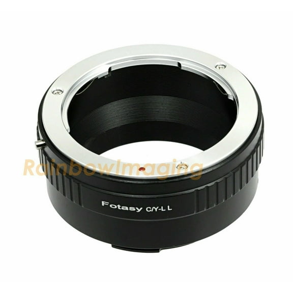 Fotasy Contax Yashica CY Lens to Leica L Mount Adapter, Compatible with Leica TL2 TL T CL SL SL2 SL2-S and Panasnoc S1 S1R S1H S5 and Sigma fp fp L