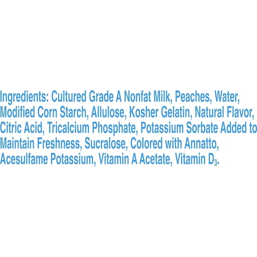 Yoplait Light Harvest Peach Yogurt, 6 Ounce -- 12 per Case.