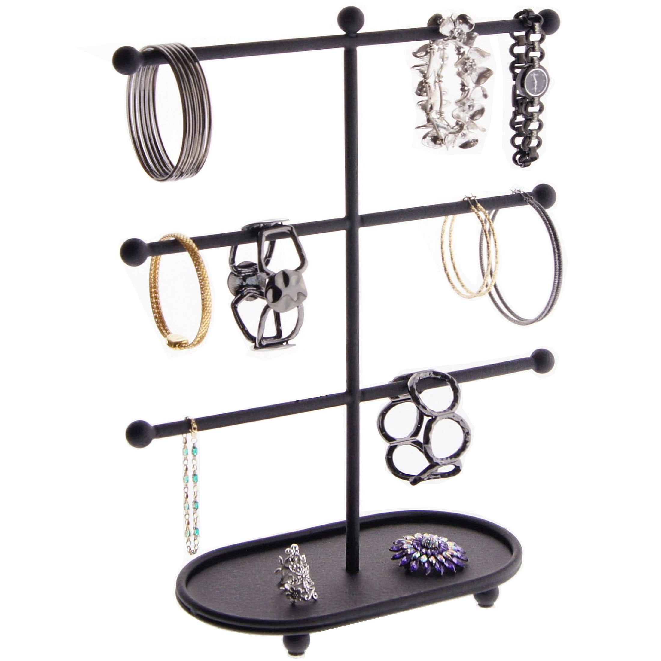 18 inches high Black Metal Jewellery Earring Trinket Storage /Stand/ Tree 
