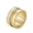 Gold, variant on Roman Numeral Wire Wrap Ring for Women Stainless Steel Band with Single Row Zirconia Stackable Statement Jewelry Rose Gold Size 6