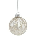 thumbnail image 5 of Northlight Mercury Glass Style Glass Christmas Ornament Set - 3" - Silver and Champagne - 12ct, 5 of 9