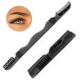 thumbnail image 3 of 4 Pc Eyebrow Shaper Foldable Eye Brow Razor Face Razors Women Shavers Comb, 3 of 3