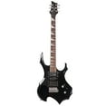 thumbnail image 3 of Tcbosik Burning Fire Design Electric Guitar with Amplifier, HSH Pickup, Bag and Strap, Black, 3 of 9