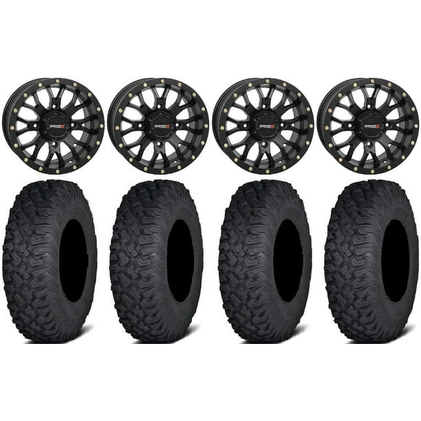 System 3 ST3 Black 15" Wheels 32" Coyote Tires Polaris RZR XP 1000