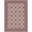 Mauve Rose, Pattern 14, variant on ODIKA 8'x10' Washable Area Rug Non-Shedding, Easy Care, Vintage Distressed Trellis Scroll Border Boho Motifs Mauve Dusty Refined for King Size Bedroom Under Bed, Master Suite