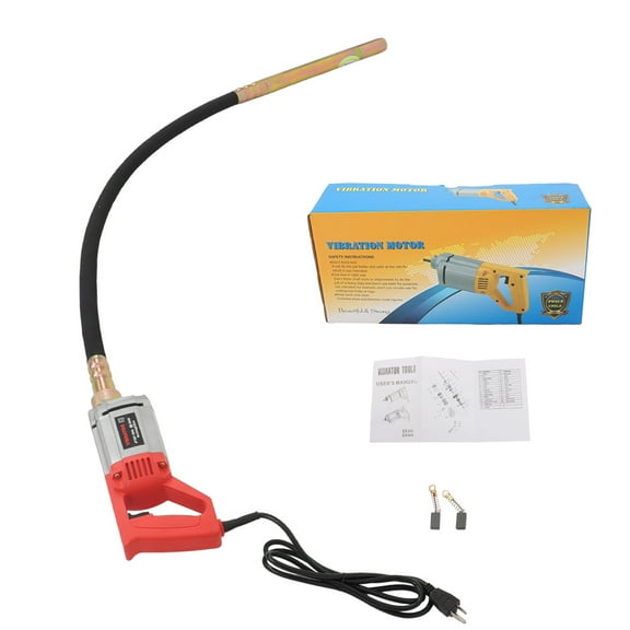 Handdo Concrete Vibrator Concrete Vibrabrater 1300W with 6.6 FT Copper Shaft 110V