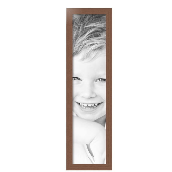ArtToFrames 8" x 34" Walnut Picture Frame, 8x34 inch Brown MDF Poster Frame (WOM-4296), Pack