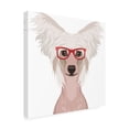 thumbnail image 4 of Furbaby Affiliates 'Chinese Crested Wearing Hipster Glasses' Canvas Art, 4 of 4