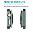 thumbnail image 5 of For Apple Watch Case with HD Tempered Glass Screen Protector for iWatch Series 3/2/1, Takfox Full Cover Bling Diamond Crystal Rhinestone Protective Case 42mm-Dark Green, 5 of 7