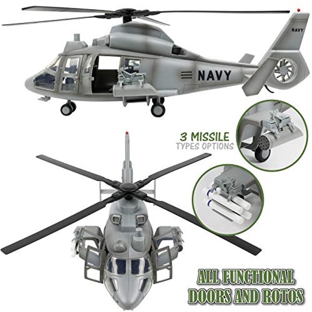Haga clic en N 'Play Aerial Rocket Helicopter 24 piezas Juego con accesorios Click N' Play Click N' Play