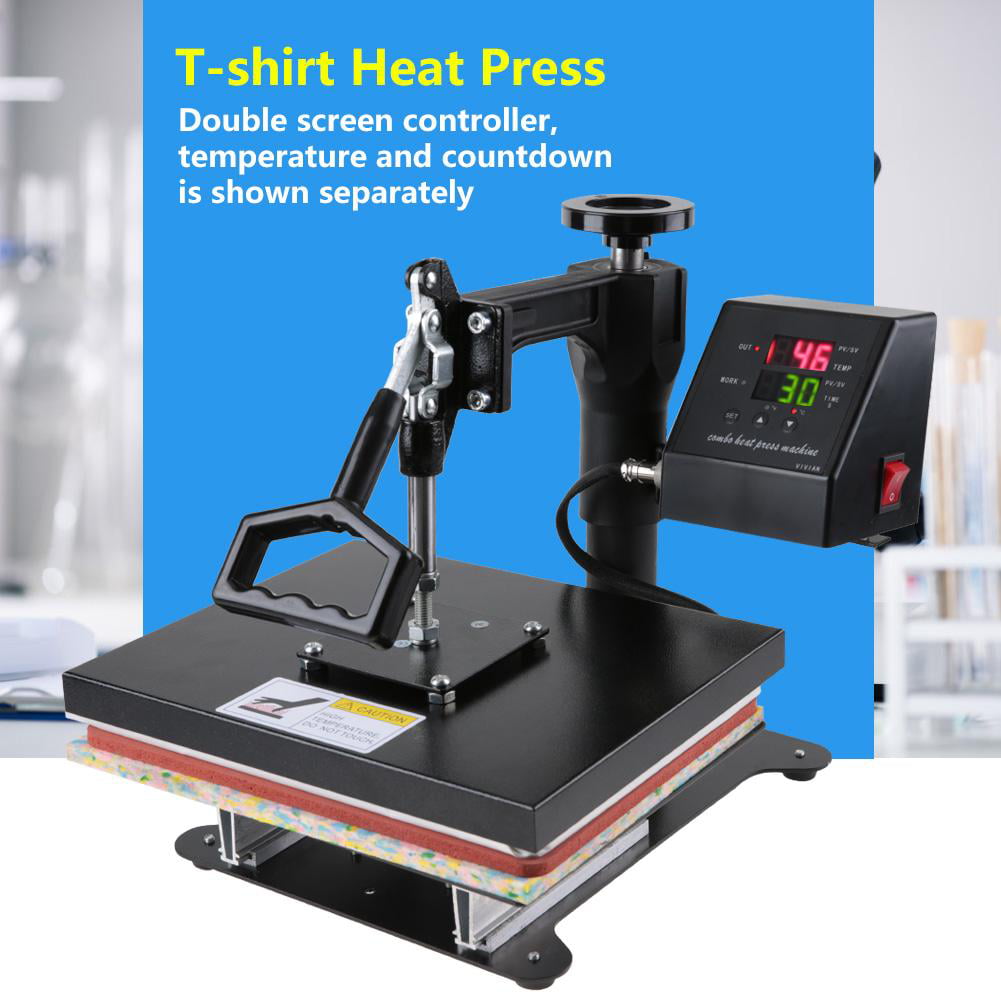 110V Hydraulic High Pressure Digital Manual T-shirt Heat Press Machine 