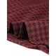 thumbnail image 5 of Blusa informal elegante de manga larga con cuello de gargantilla y estampado de pata de gallo para mujer Rojo Oscuro XL, 5 of 6