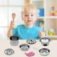 thumbnail image 3 of LANGSONGHONG 12PCS Realistic Pretend Play Kitchen Set,  Pots & Pans with Storage Bag, Educational Cooking Toys Gift for Toddlers Girls Boys, 3 of 9