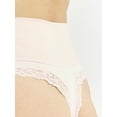 thumbnail image 4 of Joyspun Women's Everyday Smoothing Thong with Lace, Sizes S-3X, 4 of 6
