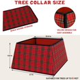 thumbnail image 2 of Collar para árbol de Navidad, tela Blissun, cuadrado, rojo y negro, 2 of 7