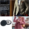 thumbnail image 5 of Unique Bargains 50pcs 32L Fabric Cloth Covered Button 20mm Round Metal Shank Sewing Buttons for Suits Dress Blouses, Blue, 5 of 5