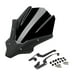 thumbnail image 2 of Cubierta de parabrisas de motocicleta Colamx Deflector de viento delantero negro, 2 of 8