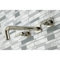 thumbnail image 3 of Kingston Brass KS6026ML Milano Two-Handle Wall Mount Roman Tub Faucet, Polished Nickel, 3 of 7