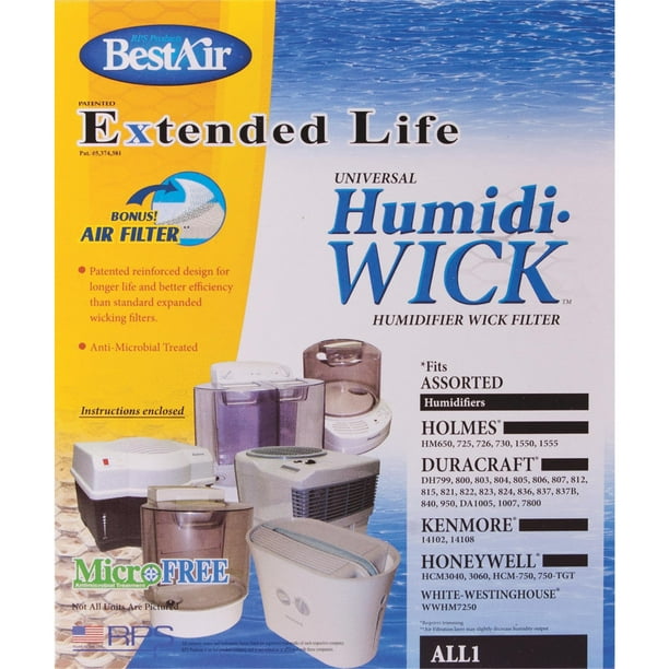 BestAir ALL1 Universal Humidifier Replacement Wick Filter For