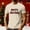 (Casual 87)Beige, variant on DayScoop Mens Fashion T-Shirts Casual T Shirt Summer Christmas Print Sports Short Sleeve Round Neck Top Shirts