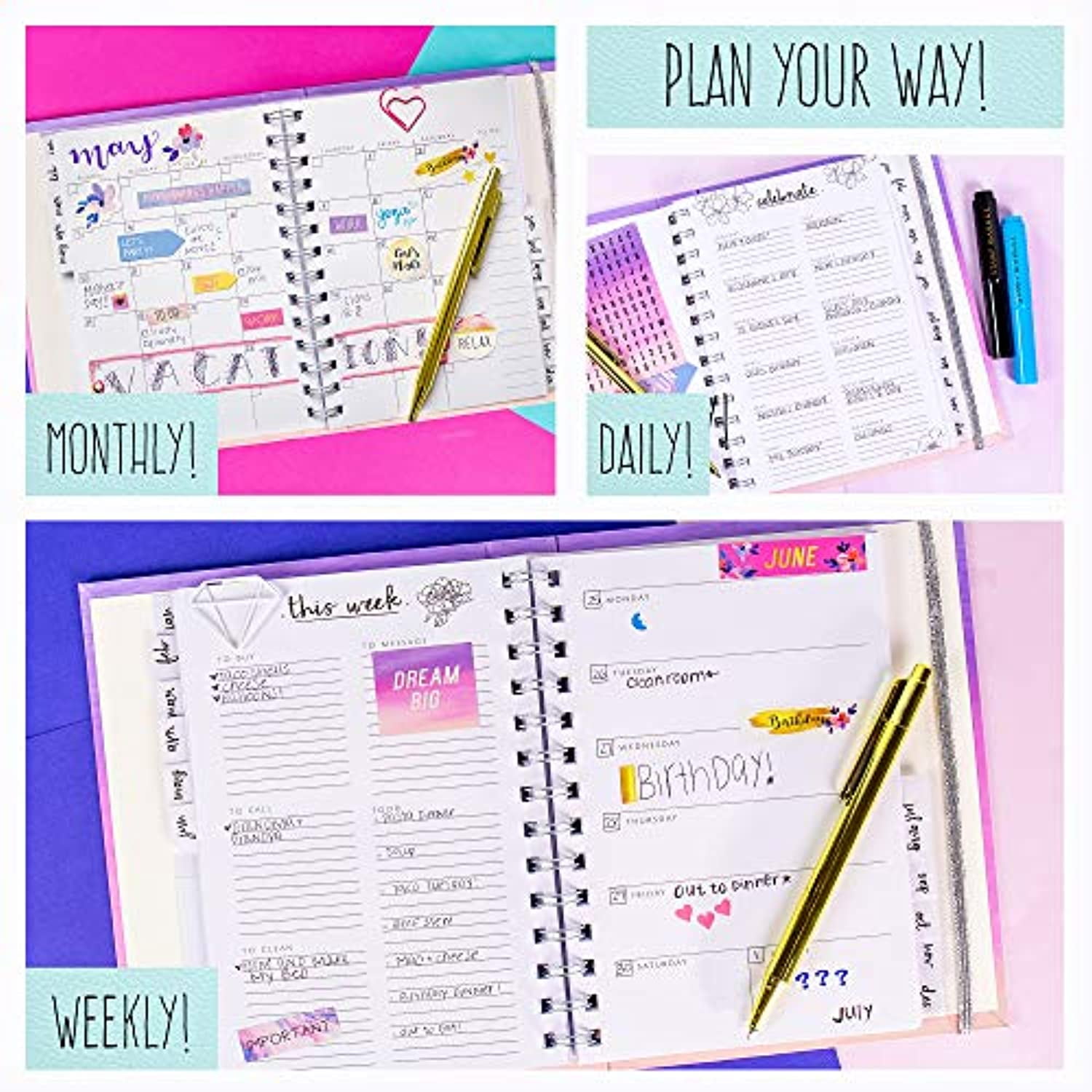 2 DIY PLANNERS & $1 PLANNER SUPPLIES! 