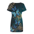 thumbnail image 5 of Qiopertar Robe d'Été Imprimée pour Femmes Fête de l'Indépendance Décontractée à Manches Courtes Col Rond Grandes Économies de Vacances! Moins de 5$ jusqu'à 90 % de Réduction, 5 of 5