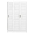 thumbnail image 5 of ArcticScorpion Armoires with Shelves Multi Functional Wardrobe Closet, Medium Density Fiber, White, 5 of 9