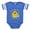 Royal Blue, variant on CafePress - Life's Ducky 1St Birthday - Cute Infant Baby Football Bodysuit