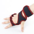 thumbnail image 3 of Guantes de entrenamiento de levantamiento de pesas ventilados, entrenamientos de gimnasio, entrenamiento cruzado, soporte para manos,Azul,XL, 3 of 5