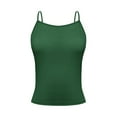 thumbnail image 4 of UPPADA Womens Spaghetti Strap Tank Tops Crewneck Ribbed Solid Casual Summer Tops Basic Sleeveless Shirts Striped Lightweight Blouses,Sale Female Clothing, 4 of 6