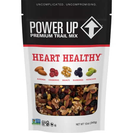 Power Up Trail Mix Heart Healthy 12 oz, Gluten Free, Vegan, Non-GMO