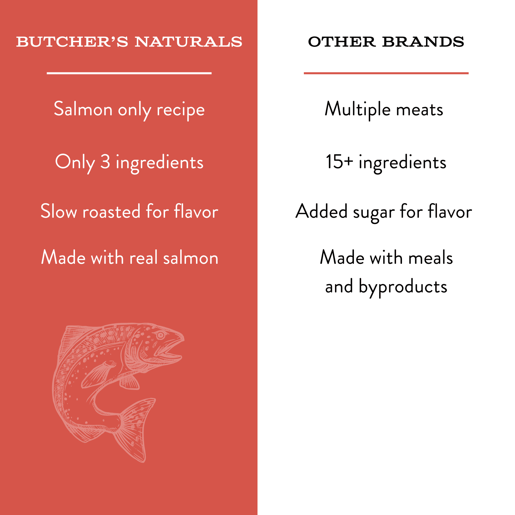 (2 pack) Butcher's Naturals Salmon Flavor Jerky Treats for Dogs, 16 oz