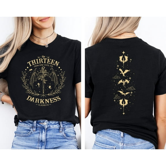 MilkCho The Thirteen Throne Of Glass Shirt, We Are The Thirteen, Bookish Gift, Sjm Merch, From Now Until The Darkness Claims Us Shirt