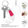 thumbnail image 2 of Keyring Attachments Acrylic Keyring Blanks for Diy Activities Assorted Color Accessories with Tassels 120Pcs, 2 of 5