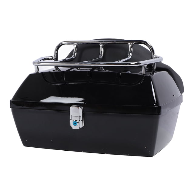 Estuche Trasero Para Motocicleta, 48L, Universal, Resistente Al Agua, Con Bloqueo, Respaldo, Cojín, Maletero, Caja De Equipaje Para Cascos Y Equipajes