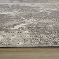 thumbnail image 2 of HomeRoots 558387 8 x 11 ft. Abstract Rectangle Area Rug, Gray & Ivory, 2 of 11