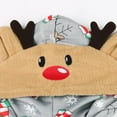 thumbnail image 5 of Morttic Matching Family Christmas Pajamas Onesies 2023 Reindeer Hooded Holiday Nightwear Xmas Pjs Sets Household Sleepwear, 5 of 7