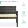 thumbnail image 4 of Best Choice Products 4-Piece Outdoor Wicker Patio Conversation Furniture Set w/ Table, Cushions - Gray/Cream, 4 of 8