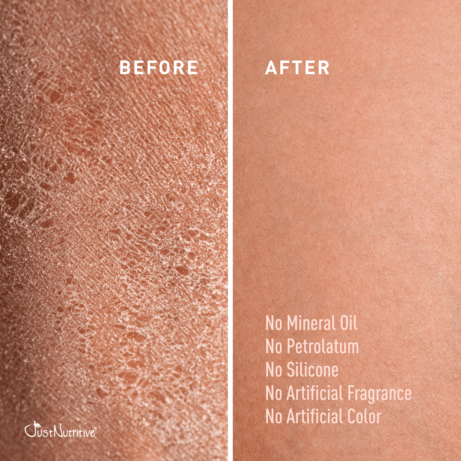 Just Nutritive Body Lotion for Moisturizing Dry Skin with Cocoa Butter, All Skin Types, 16oz