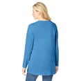 thumbnail image 2 of Woman Within Plus Size Perfect Long-Sleeve V-Neck Tunic, 2 of 6