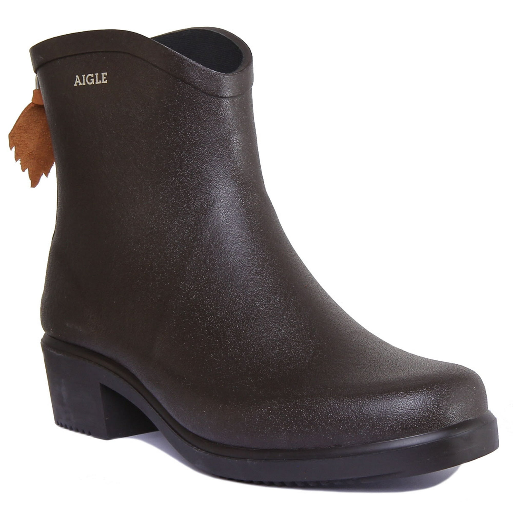 Aigle Miss Women's Rubber Ankle Boots In Brown Size 8 Walmart.com