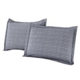 thumbnail image 2 of 2-Pack Gray Striped Long Pillowcases, Soft and Comfortable Bedding, Body Pillow Covers, 51x76cm, 2 of 8
